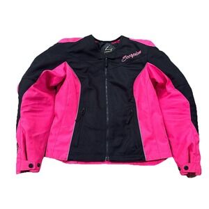 Scorpion EXO WOMENS Cargo Air Mesh Motorcycle Jacket Black & Hot Pink Size Small